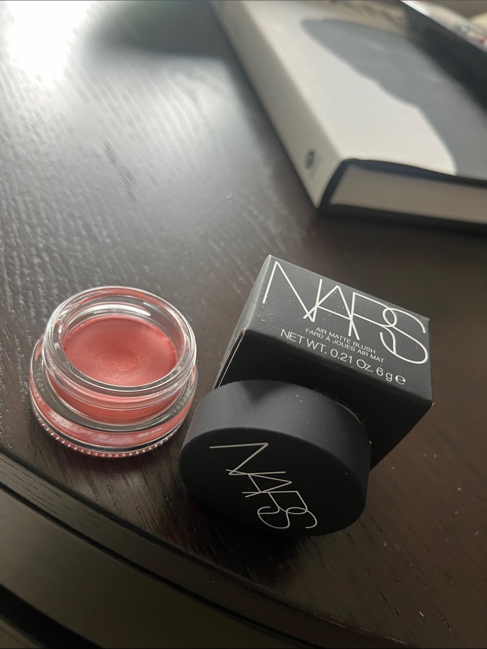 NARS Air Matte Blush Rush-tested on hand to see color